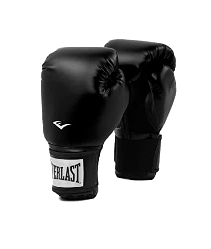 Image of Everlast ProStyle 2 10oz Boxing Gloves, Black Boxing Gloves for Bags, Mitt Work & Fitness Classes, Hook and Loop System, Grip Cord, Half Mesh Palm and Triple Layered Padding - Authentic Everlast Gear