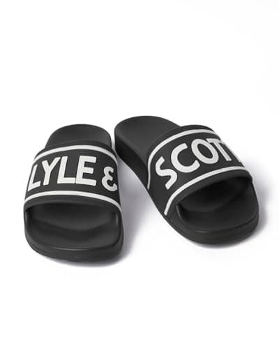 Image of Lyle & Scott Men's Lyle And Scott Slider Jet Black 9 UK