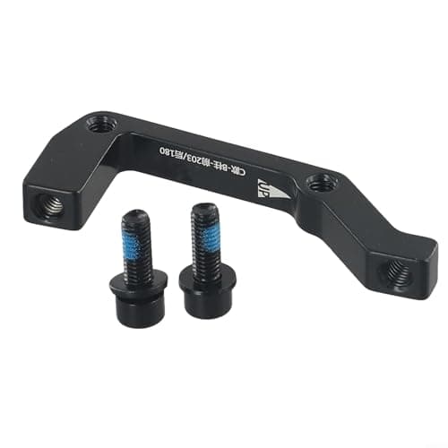 Image of 160mm to 180/203mm Bicycle Disc Brake Adapter for Post Mount Forks, Aluminium Alloy Caliper Extender Black(C)