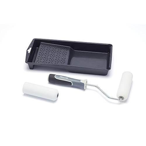 Image of Harris 103022202 Ultimate Woodwork Mini Gloss Roller Set with Tray and Frame, 4"