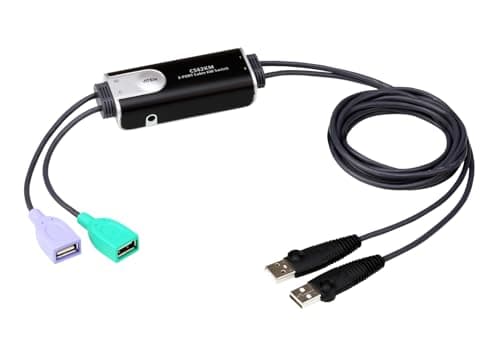 Image of ATEN CS62KM 2-Port Boundless KM Switch Black