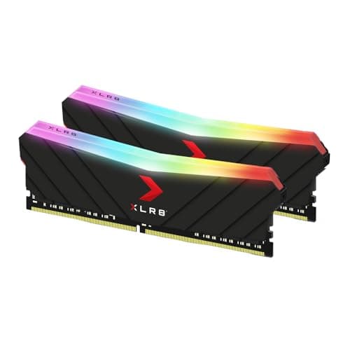 Image of PNY XLR8 Gaming EPIC-X RGB™ DDR4 3200MHz 16GB (2x8GB) Desktop Memory Dual Pack, Black