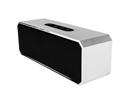 Image of Akai Dynmx Portable Bluetooth Stereo Speaker with 8 Hours Playtime, Bluetooth, 2 x 5 W Stereo Speakers Built-In Microphone for Hands-Free Calls, Silver
