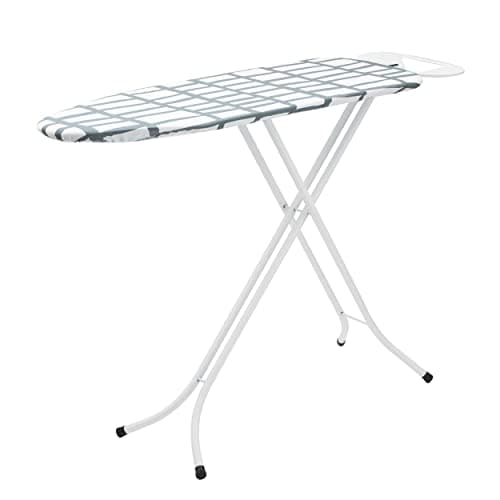 Image of Pifco® Medium Ironing Board - Foldable, Height Adjustable, And Ultra Lightweight Iron Board - Sturdy 4 Leg With Strong Frame And 100% Cotton Cover Ironing Boards - Perfect For Small Spaces