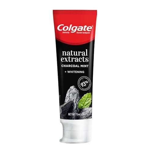 Image of Colgate Natural Extracts Charcoal + White Toothpaste 12 x 75ml Multipack