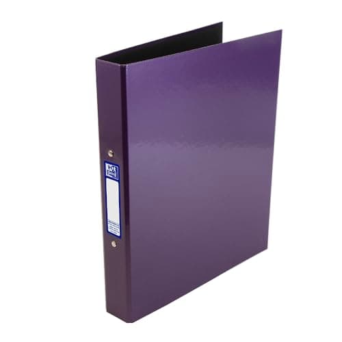 Image of Oxford Premium A4 Ring Binder, Purple Single Folder, 25mm Capacity, Laminated Paper on Board