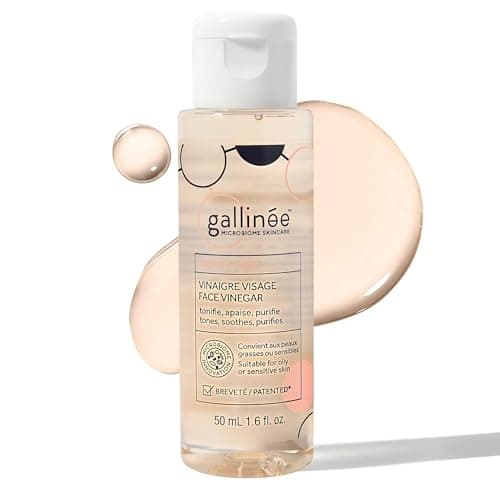 Image of Gallinée - Face Vinegar - Face Toner for Refined Pores - with Hibiscus Infused Apple Cider Vinegar & Prebiotics - Dermatologically Tested Skincare - for Oily & Sensitive Skin - Also in Travel Size