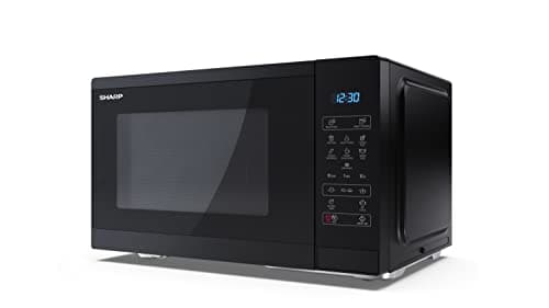 Image of SHARP YC-MS252AU-B 25 Litre 900W Digital Microwave, 11 power levels, ECO Mode, defrost function, LED cavity light - Black