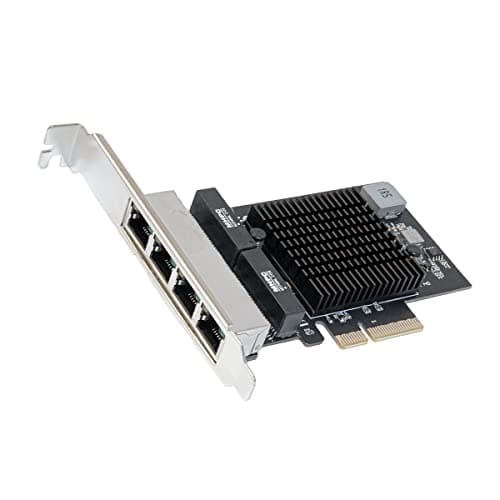 Image of Quad 2.5 Gigabit Ethernet PCI Express PCI-E Network Interface Card 10/100/1000/25000 Mbps RJ45 LAN Realtek RTL8125 Chipset