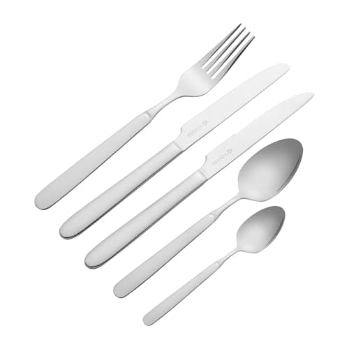 Image of Viners Marple 20 Piece Cutlery Set |18/0 Stainless Steel | Teardrop Style, Mirror Polish | Serves 4 | Dishwasher Safe