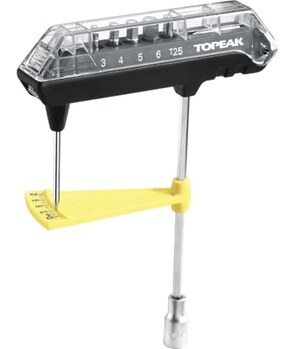 Image of Topeak ComboTorq Wrench & Bit Set, Black/Silver, One size