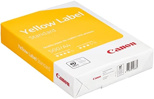Image of Canon WOP512 Yellow Label Standard PEFC, 80 g/m Copier & Printer Paper (5 x reams (500) per Box)