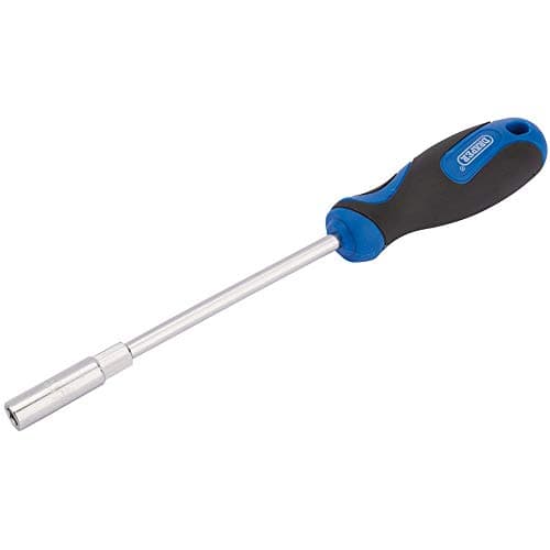 Image of Draper 63498 Soft Grip Nut Spinner, 7 mm Size , Blue