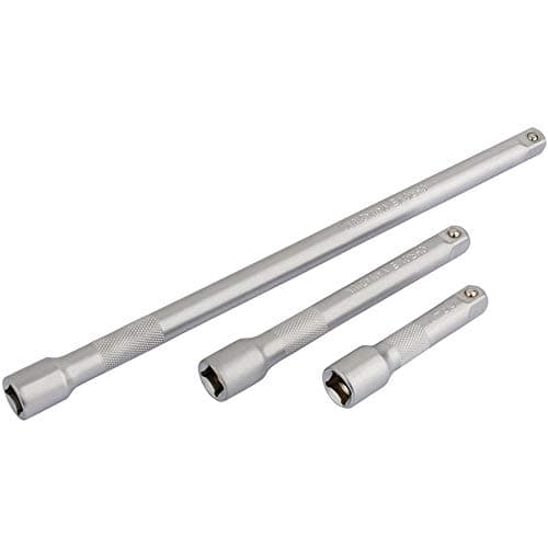 Image of Draper 16425 Square Drive Extension Bar 3 Pieces Set, 3/8" Length , Blue