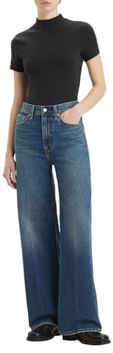 Image of Levi's Women's Ribcage Wide Leg H223 Jeans, Polar Perimiter, 27W x 32L