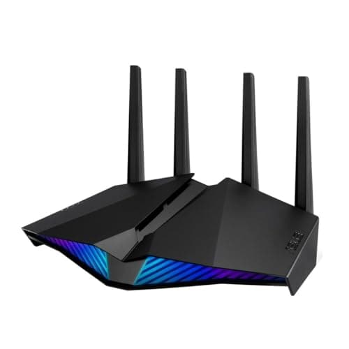 Image of ASUS RT-AX82U (AX5400) Dual Band WiFi 6 Extendable Gaming Router, Gaming Port, Mobile Game Mode, Aura RGB, PS5 Compatible, Subscription-free Network Security, Instant Guard, VPN, AiMesh Compatible