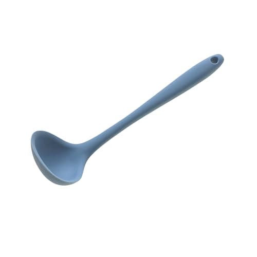 Image of Wiltshire Mini Silicone Ladle, Cooking & Soup Serving Spoon, Heat-Resistant Utensil, Non-Stick, Non-Scratch, Petrol Blue, 21x6.3x5cm