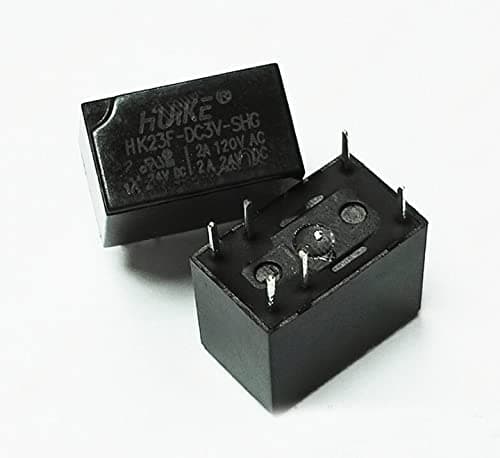 Image of sb components HK23F-DC3V-SHG - Relay Power 2A 3VDC 1FormC 3 Volt Relay Huike Relay (1Pc) (1Pc)