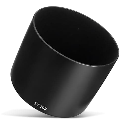 Image of CELLONIC ET-78 II Lens Hood Compatible for Canon EF 135mm f/2L USM, EF 180mm f/3.5L Macro USM Plastic Bayonet Cylindrical/Round Sun Shade Protector Cover