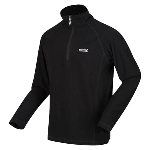Image of Regatta Men's Montes Lightweight Half Zip Fleece Midlayer Pullover - Perfect for Outdoors, Walking, Hiking & Camping Ash Grey
