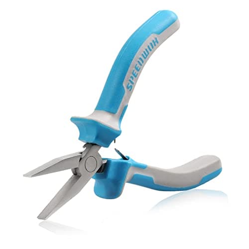 Image of SPEEDWOX 4.5 Inch Flat Nose Pliers for Jewelry Making - Smooth Jaw Pliers for Wire Bending, Ring Opening, DIY Projects