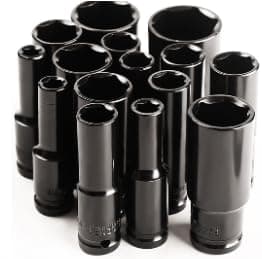 Image of 1/2 Inch Drive Impact Socket Set,21mm 6 Point Impact Socket and 1/4'' Hex Shank to 1/2" Drive Adapter Heavy Duty Chrome Vanadium Steel with an Adapter for Car Repair