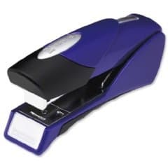 Image of Rexel Gazelle Half Strip Stapler, 25 Sheet Capacity, Plastic Body, Blue and Silver, 2100011