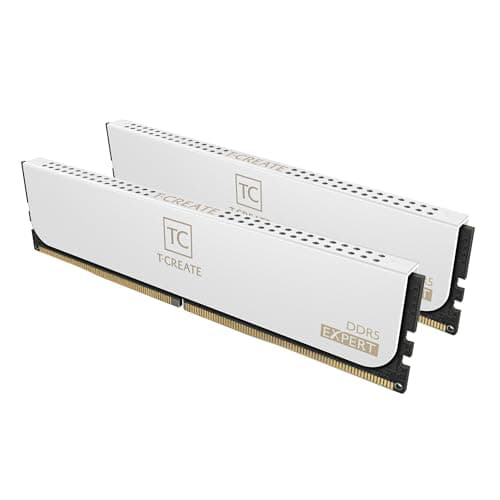 Image of TEAMGROUP T-Create Expert Overclocking 10L DDR5 32GB Kit (2 x 16GB) 5600MHz (PC5-44800) CL38-46-46-76 Intel XMP 3.0 & AMD Expo Compatible Desktop Memory Module Ram White - CTCWD532G5600HC38GDC01