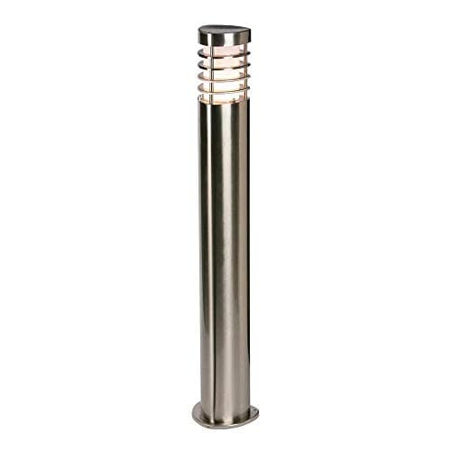 Image of Saxby Bliss 9.2W Brushed Stainless Steel Outdoor Garden Ground Floor LED Bollard Light
