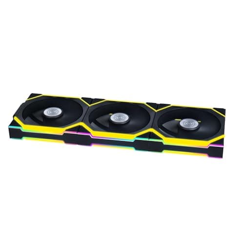 Image of Lian Li UNI FAN SL Wireless PC Fan 120mm RGB – 3-Pack Reverse Blade Gaming PC Fans Black | PWM Fan - 40 ARGB LEDs - up to 2,000 RPM - Slot-in System - High Airflow - Low Vibration - Quiet