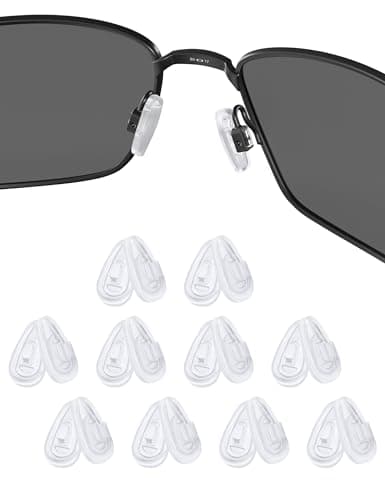 Image of 10 Pairs Replacement Nosepieces Nose Pads for Oakley Socket 5.5 OX3218/Socket 5.0 OX3217/Socket Ti OX5019/Steel Plate OX3222/Contrail OO4147 Eyeglasses
