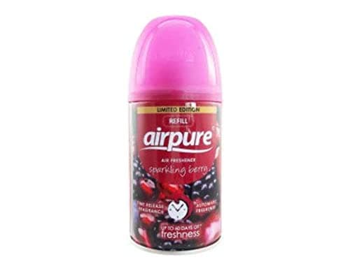 Image of airpure Air-O-Matic Air Freshener Refill, 250ml, Automatic Spray Fragrance for Home, Office, Kitchens and Anywhere for a Burst of Fresh Scent - Sparkling Berry Fragrance