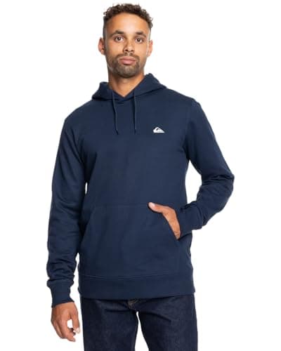 Image of Quiksilver Fleece sweater BASIC HOODIE YOUNG MEN Men Blue XS