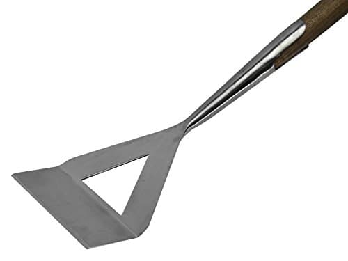 Image of Faithfull Prestige Dutch Hoe Stainless Steel head (130mm wide) with Ash Handle Overal Length 1600mm