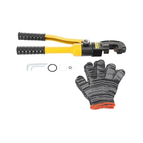 Image of ECUTEE Hydraulic Rebar Cutter Steel Bar Cutter Shear Steel Rod Cutting Tool Hydraulic Bolt Cutter 4-16mm 8 Ton/17637lbs Professional Heavy Duty Rebar Cutting Shearing Tool