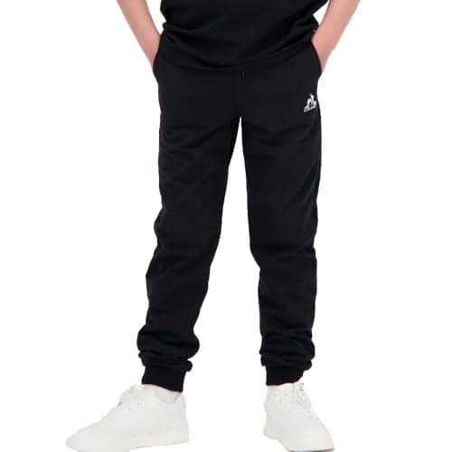 Image of Le Coq Sportif Boys' Black Graphic Jogging Bottoms N°1, Black, 6 Years