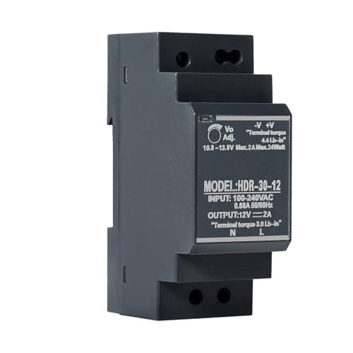 Image of DEWIN Switching Power Supply, DIN Rail Transformer HDR-30-12 DC 12V 2A 30W DIN Rail Power Supply