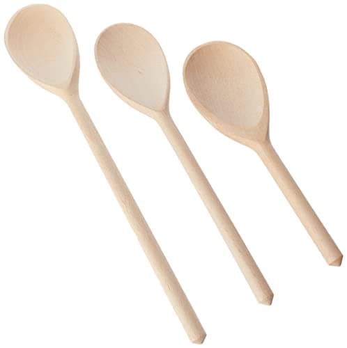 Image of Tala Wooden Spoon Set of 3, Cooking and Baking Need and Perfect for use with Non-Stick Bakeware