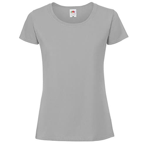 Image of Fruit of the Loom Womens/Ladies Ringspun Premium T-Shirt (XS) (Metal Grey)