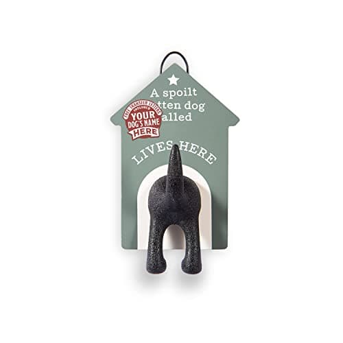 Image of Personalised Dog Lead Hook (Blank Grey)