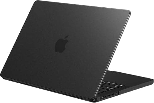 Image of EooCoo Case Compatible for MacBook Pro 16 inch M5 M4 M3 M2 M1 Pro/Max A3428 A3429 A3186 A3403 A2991 A2780 A2485, 2026 2025-2021, [Show Original Texture] Ultra-thin Matte Hard Shell Cover, Frost Black