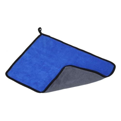 Image of PATIKIL 11.8x15.7 Inch Billiard Cue Towel, Pool Cue Cleaner Shaft Cloth Coral Fleece for Snooker Pole Pool Table Cue Accessories, Blue Grey
