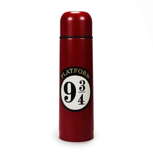 Image of Half Moon Bay | Harry Potter | Platform 9 3/4 | Thermal Flask Metal 500ml - Platform 9 3/4 - Stainless Steel | Official Merchandise | Commuter Flask