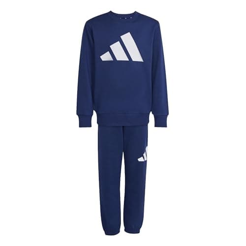 Image of adidas Unisex Kids ESSENTIALS FLEECE JOGGER, dark blue/white, 13-14 Years