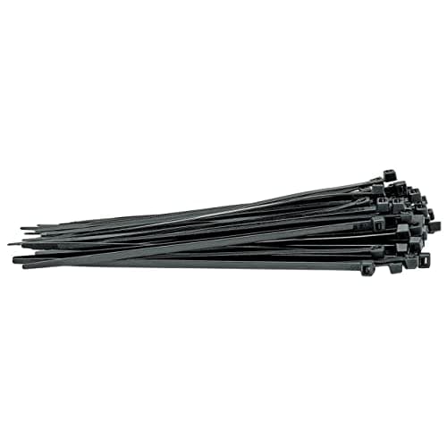 Image of Draper 70393 Nylon 4.8 x 200mm Black Cable Ties (100 Pieces)