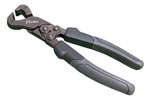 Image of Compound Action Tile Nippers, Tile Working Tool with Tungsten-Carbide Trimming Tips, Mosaic Trimmer Nipper Cutter, Tile Pliers 9-Inch