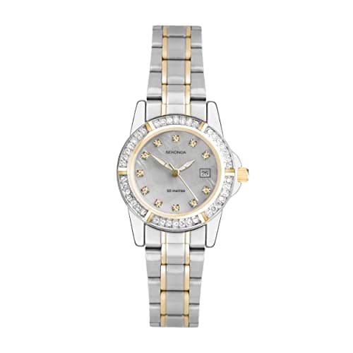 Image of Sekonda Ladies Twilight Pearl 4174 Stone Set Dress Watch with Mother of Pearl Dial