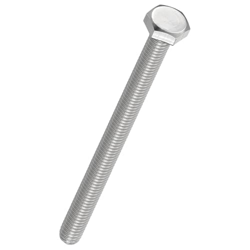 Image of Kozelo 10 Pcs Hex Head Screws Bolts - [M4-0.7x55] 304 Stainless Grade A2-70 Steel Fully Threaded Hex Tap Metric Hexagon Head Machine Bolts Right Hand External Hex Drive, Silver