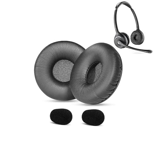 Image of Gobelieve Replacement earpads Compatible with Plantronics Savi W720 W710-M Mono Headset ear Cushion with Protein Leather