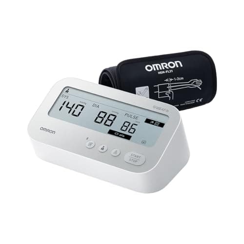 Image of OMRON X4 Connect AFib, Connected Upper Arm Blood Pressure Monitor for Home Use, Intelli Wrap Cuff (22-42cm), AFib Detection, Blood Pressure Machine with Bluetooth Connection